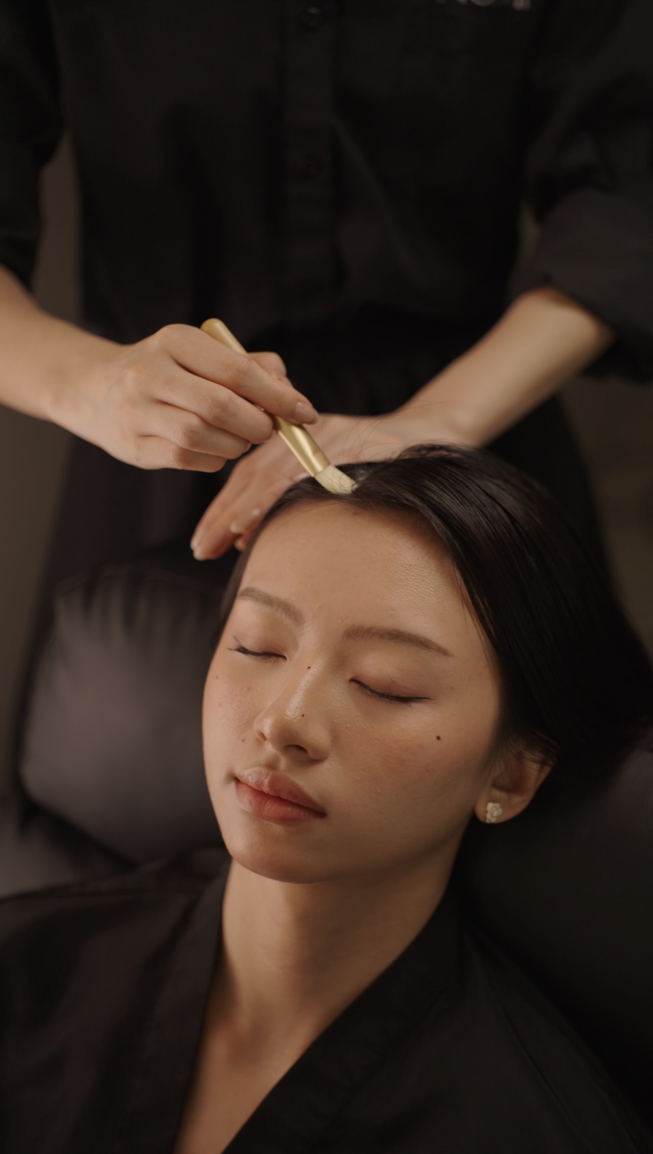 Private treatment room for dry scalp care at NŌMI, Bukit Jalil KL