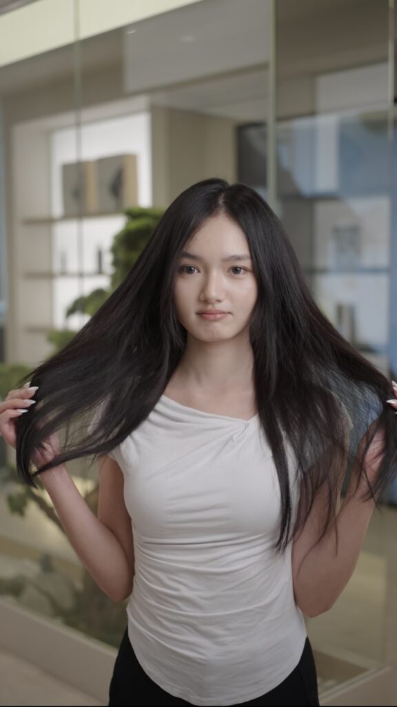 Women perm before